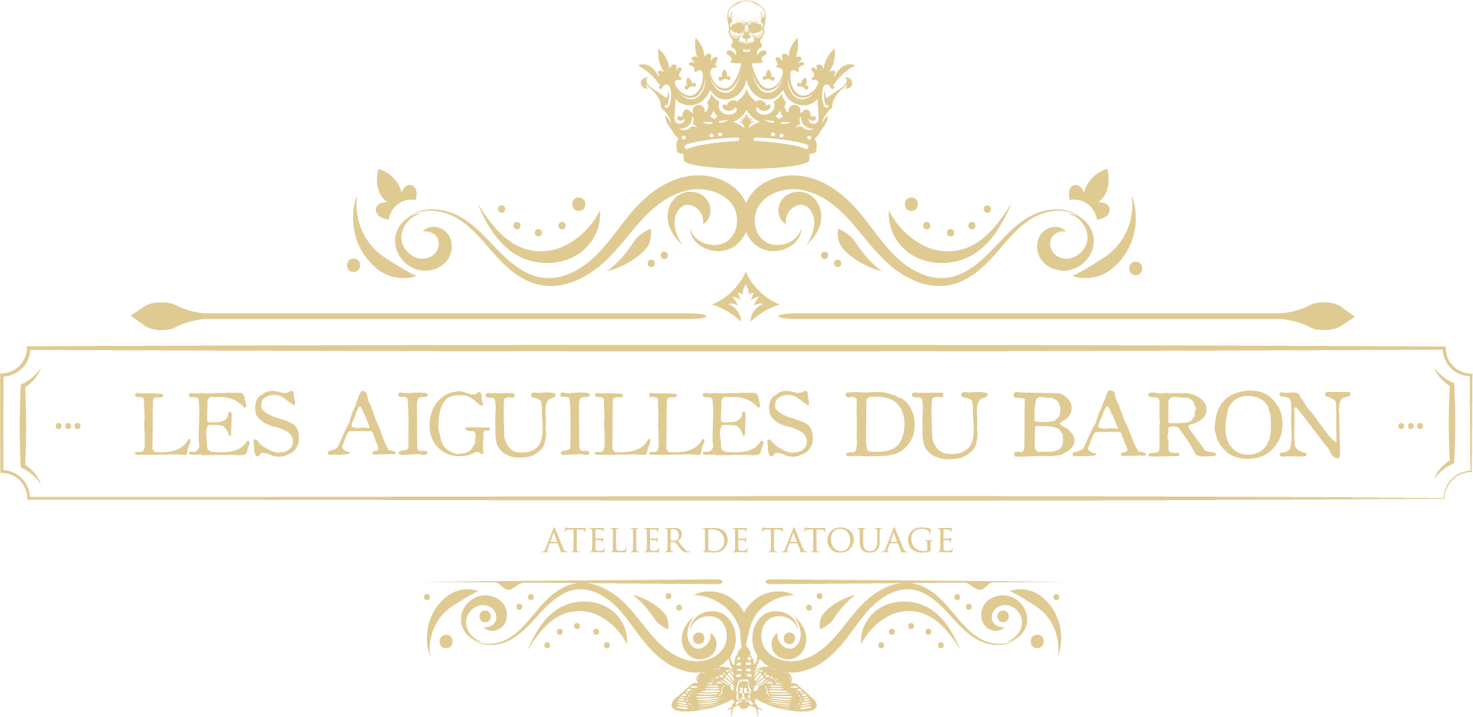 logo Les Aiguilles du Baron, Atelier de tatouage