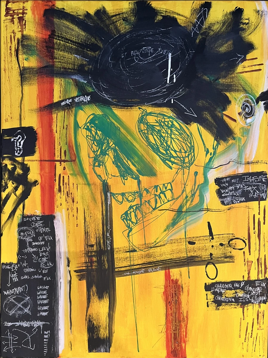 Tableau ana jaune - taouage