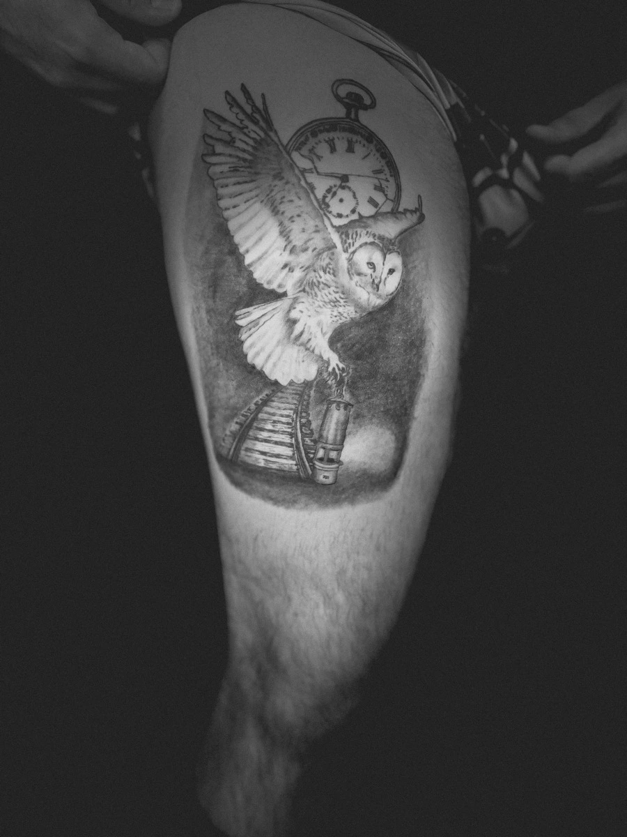 tatouage de Hedwige la chouette d'Harry Potter - taouage